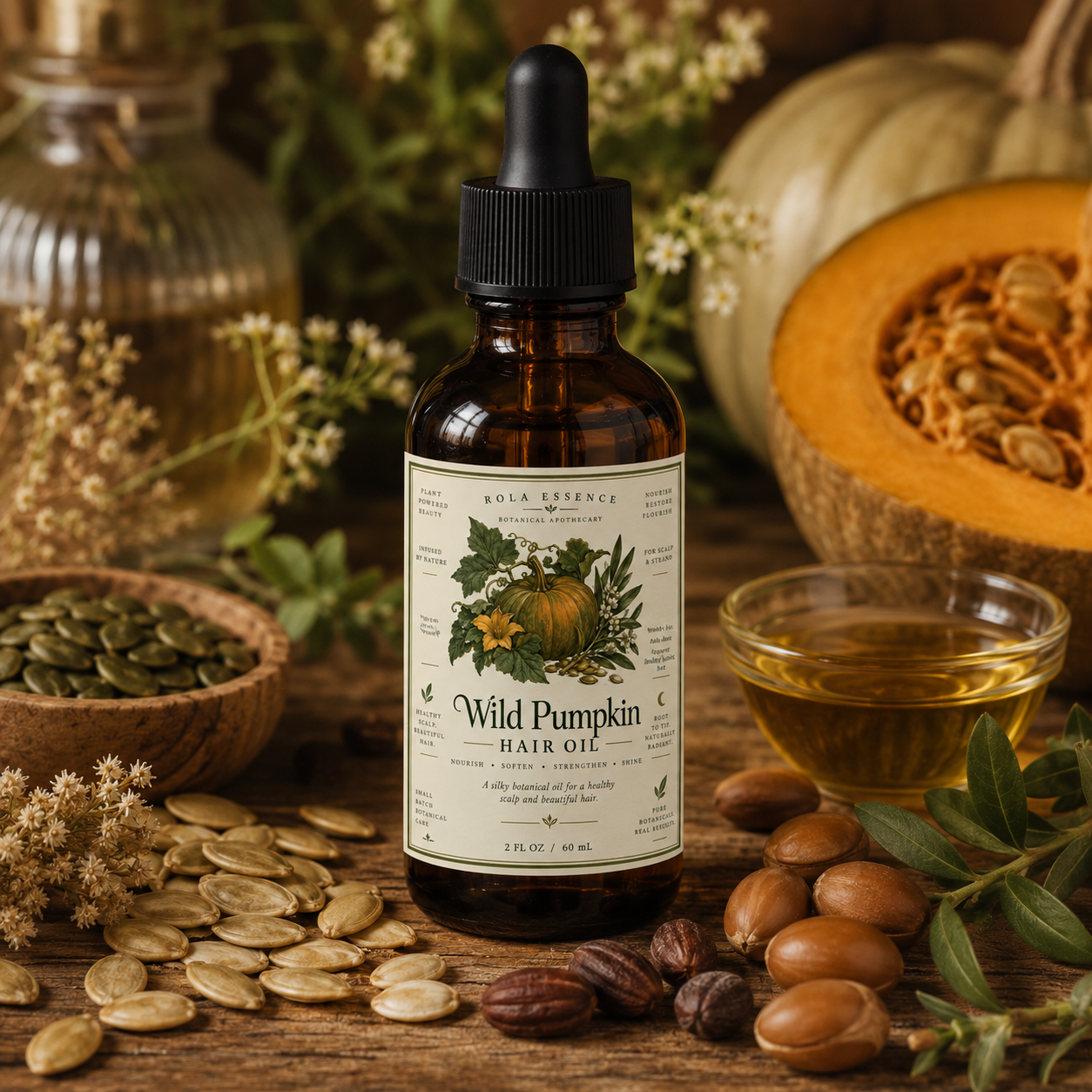 Wild Pumpkin Hair Oil - Nourish. Grow. Flourish.