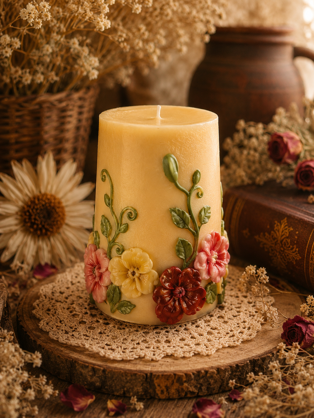 Gilded Wildflower Garden Candle | Where Wildflowers Turn Golden
