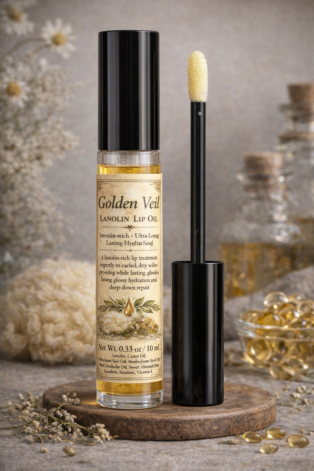 Golden Veil Lanolin Lip Oil