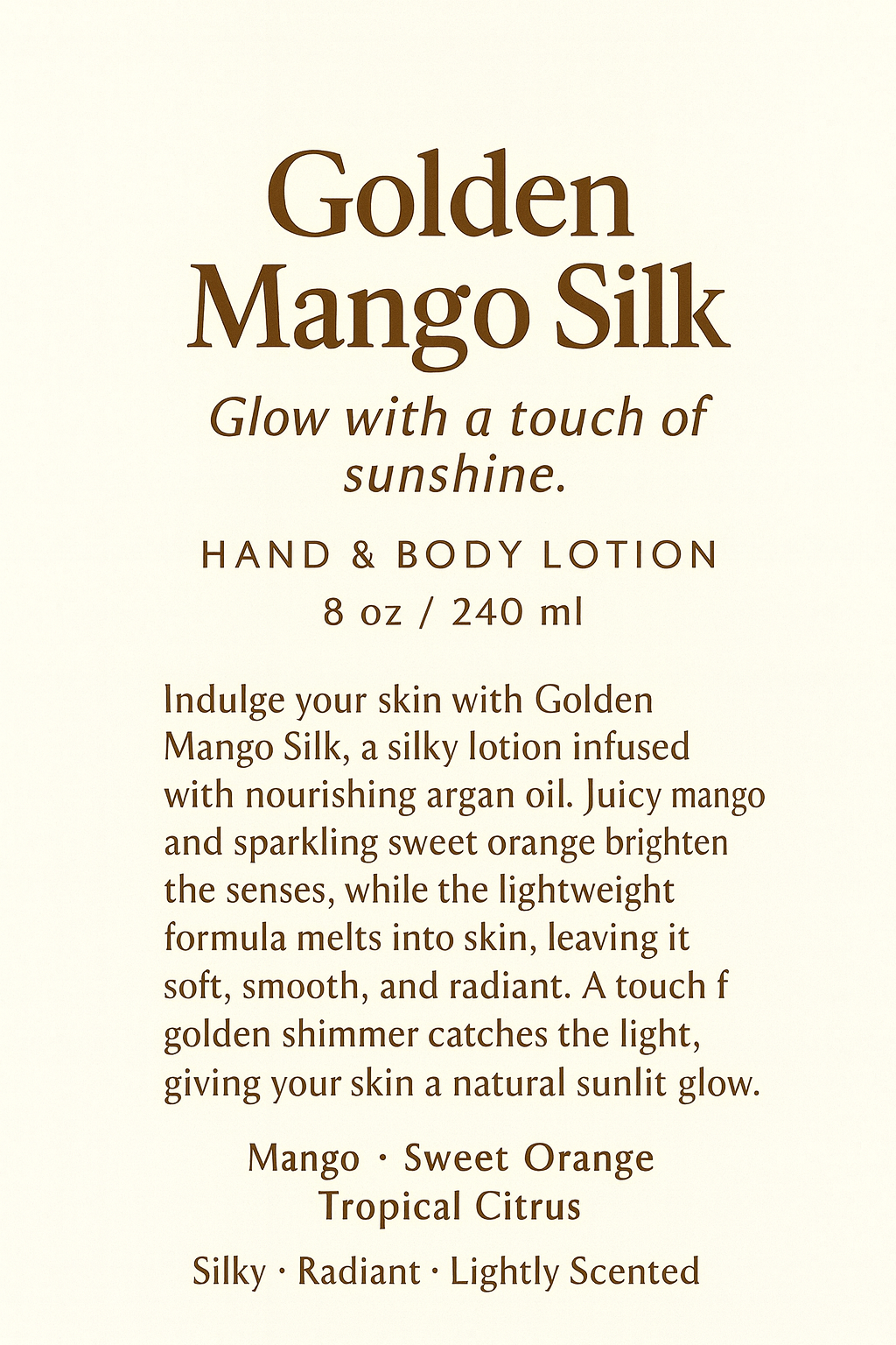 Golden Mango Silk