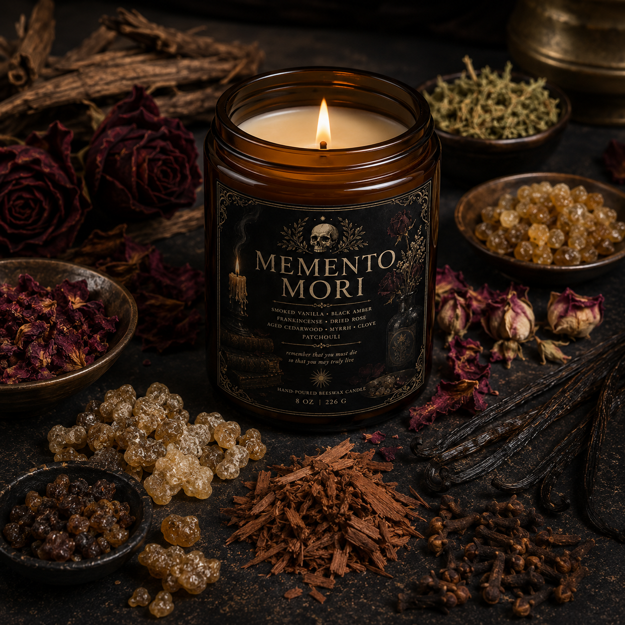 Memento Mori Candle