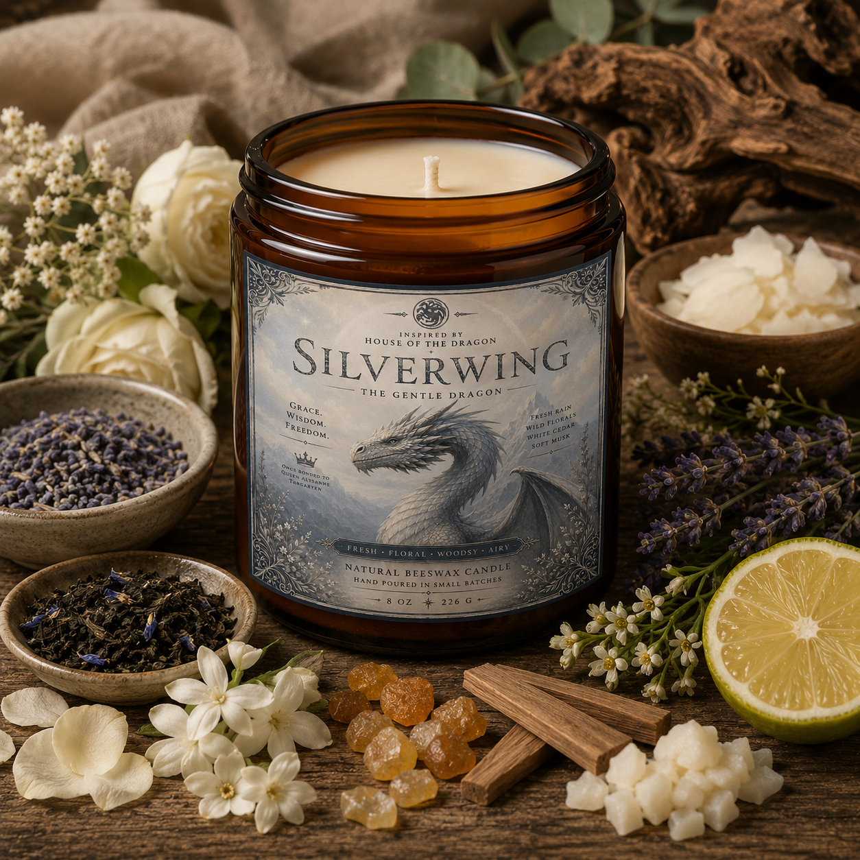 Silverwing | The Gentle Dragon Candle