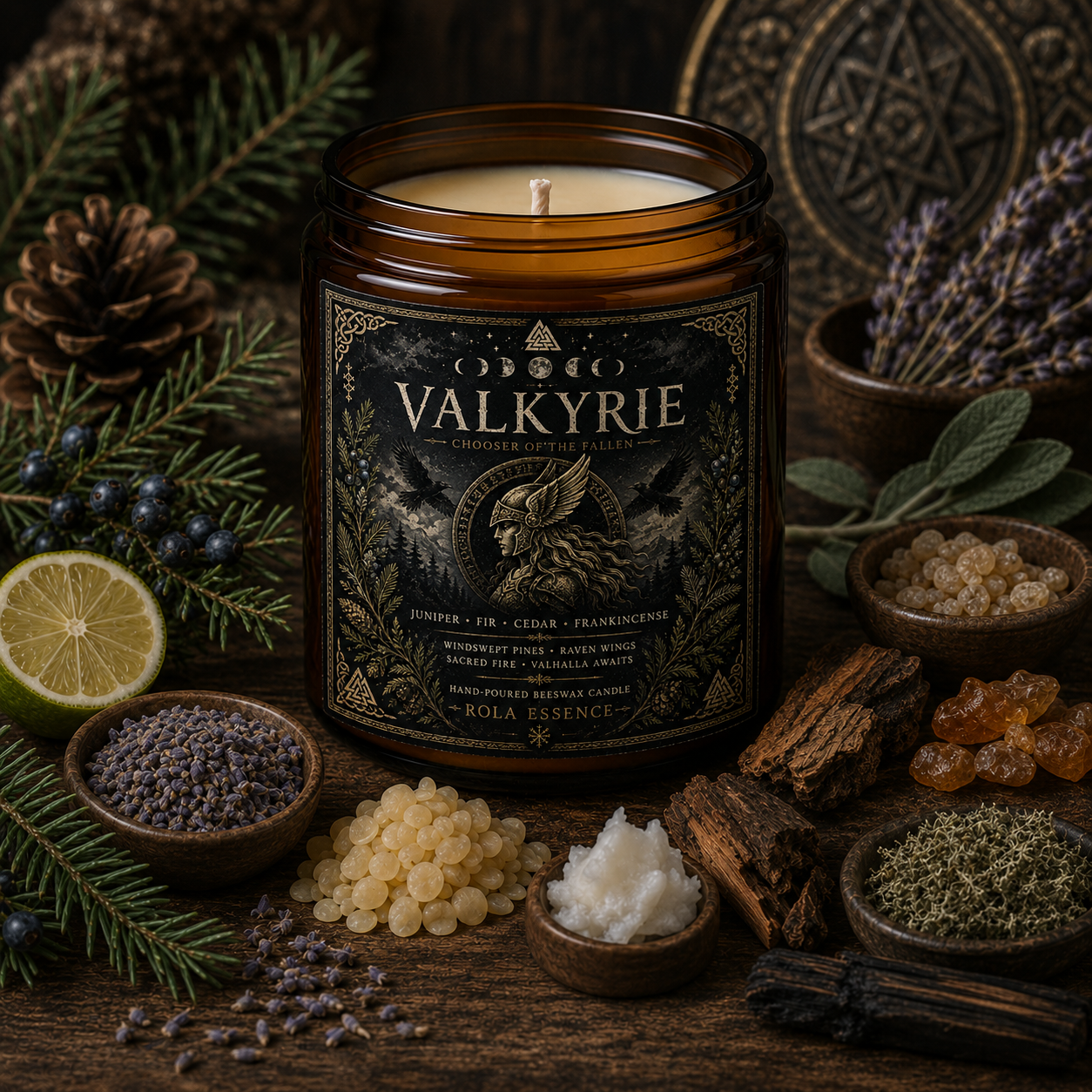 Valkyrie | Chooser of the Fallen Beeswax Candle