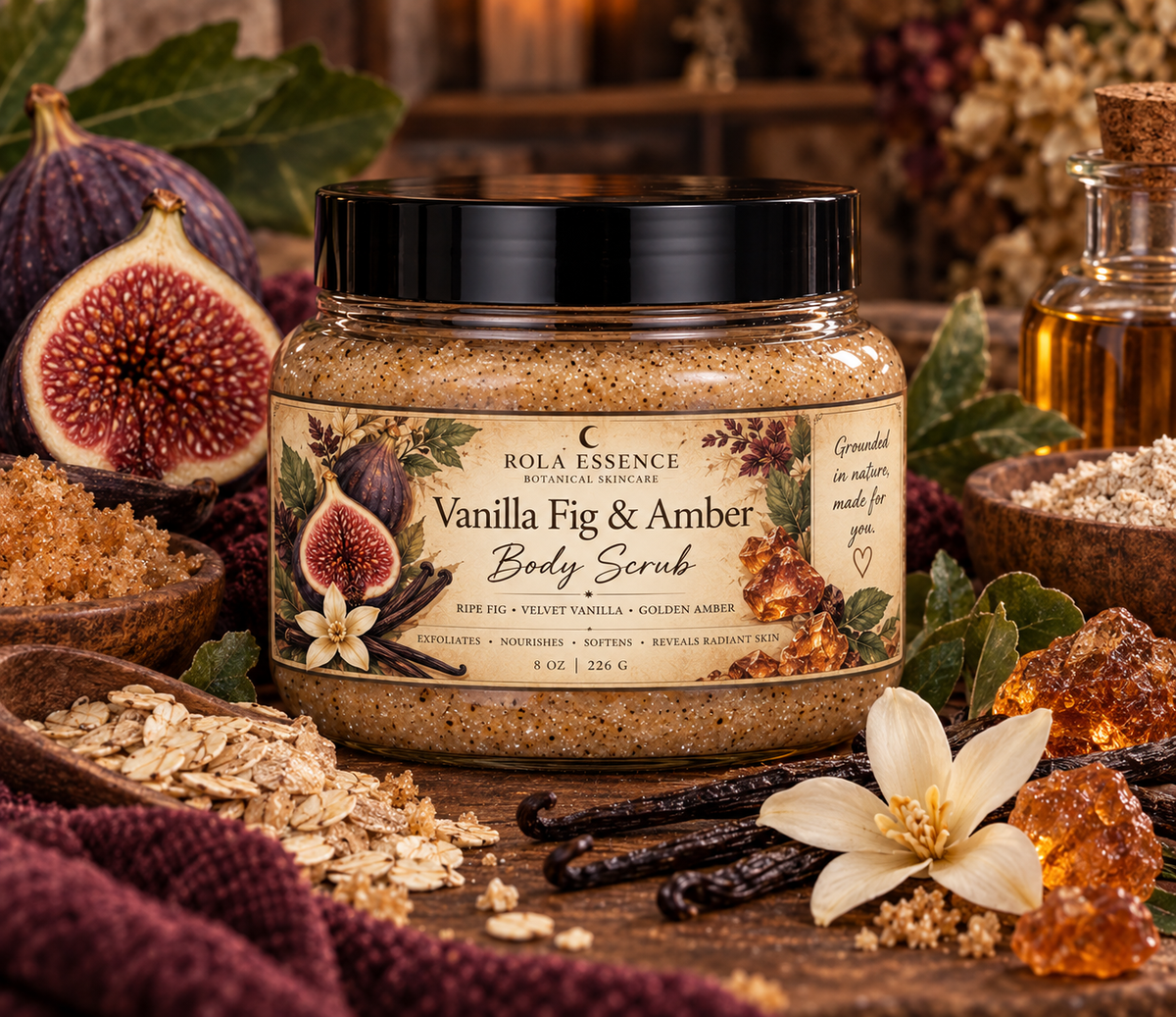 Vanilla Fig & Amber Body Scrub