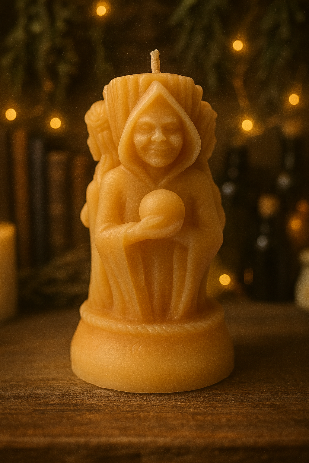 The Triple Flame Goddess Candle