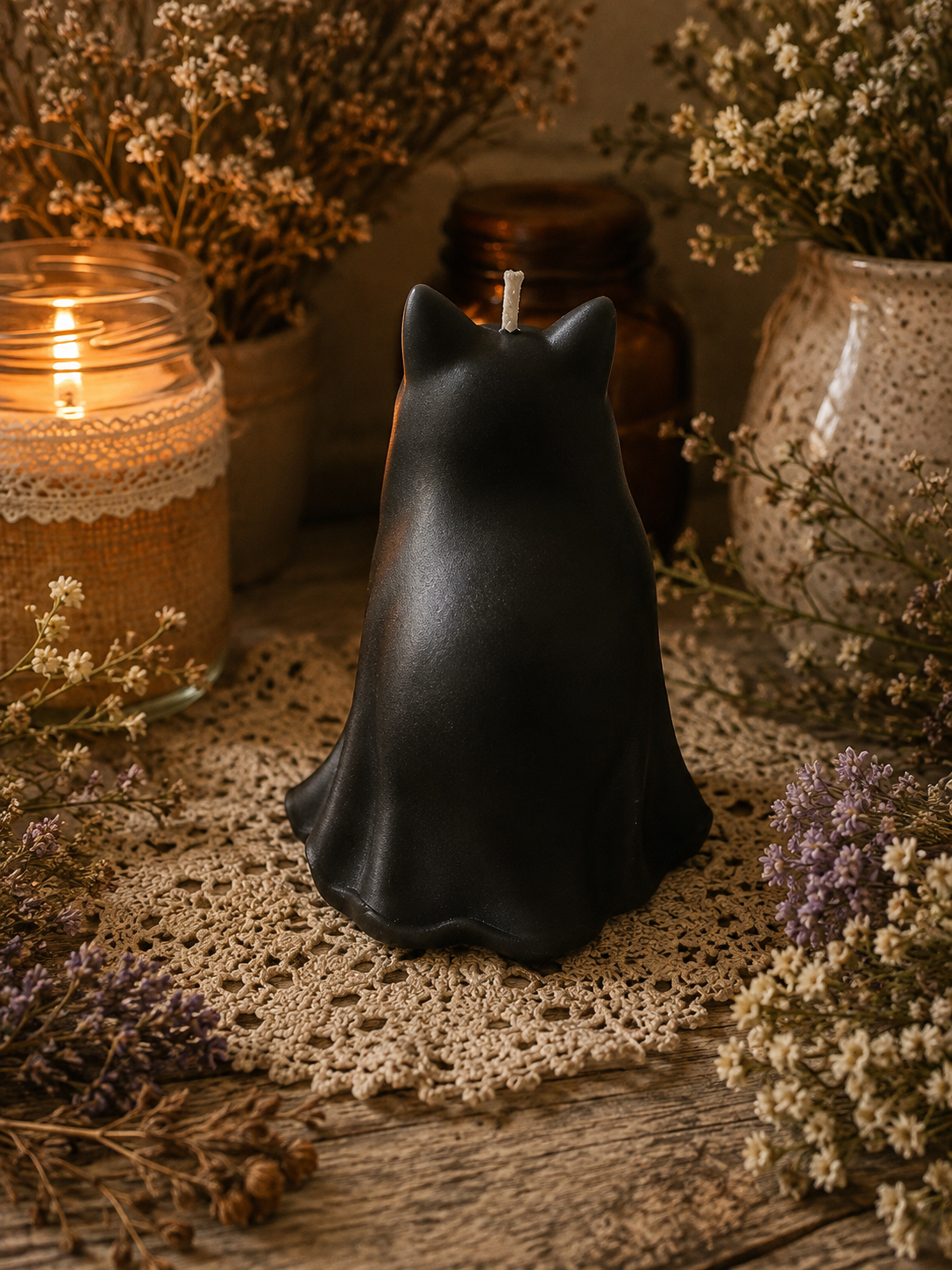 Feline Familiar Spirits Beeswax Candles