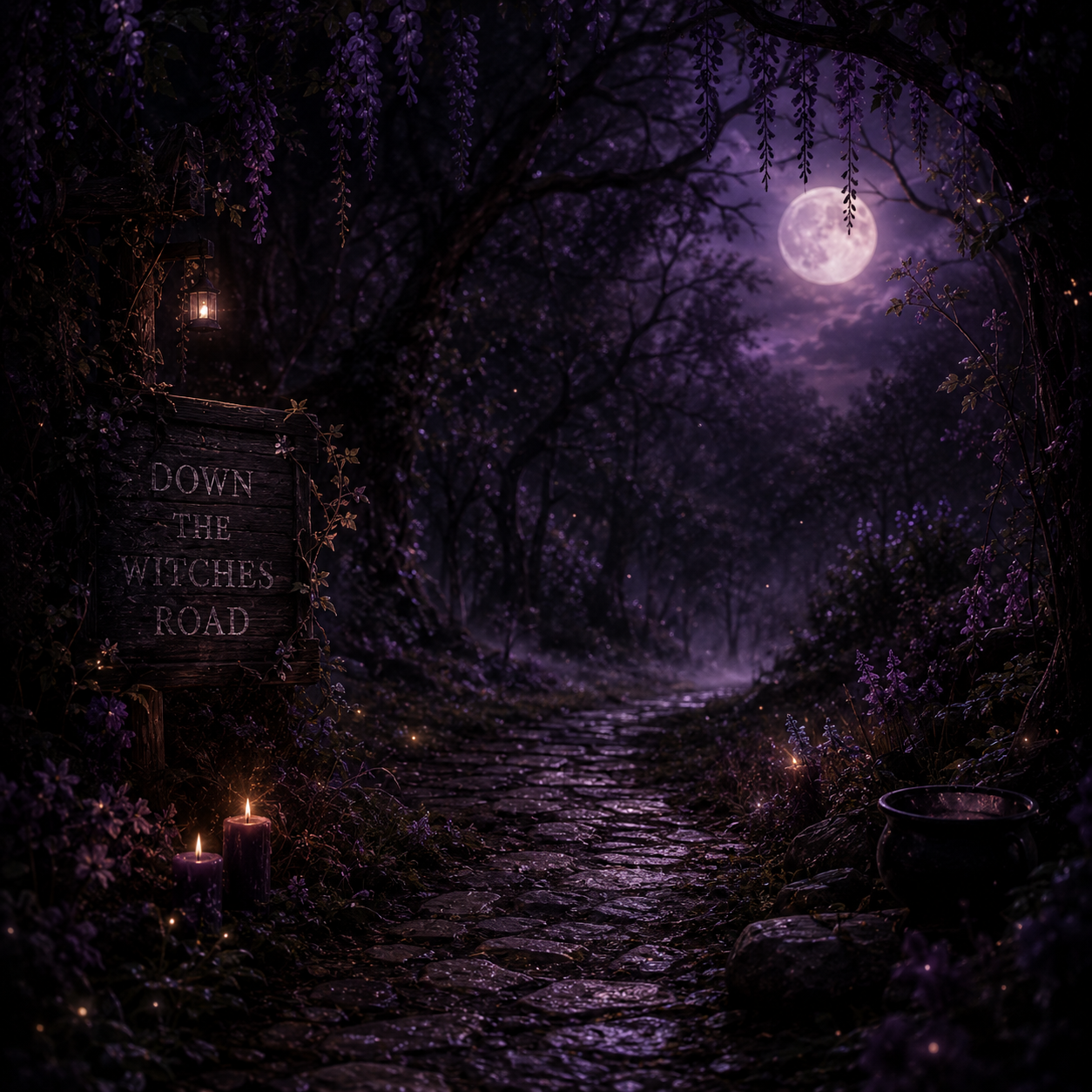 Down the Witches’ Road Candle
