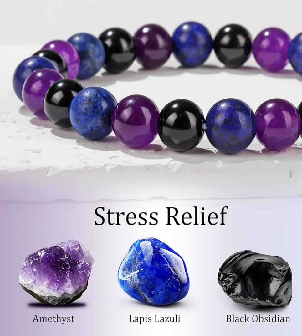 Stress-Relief Gemstone Bracelet