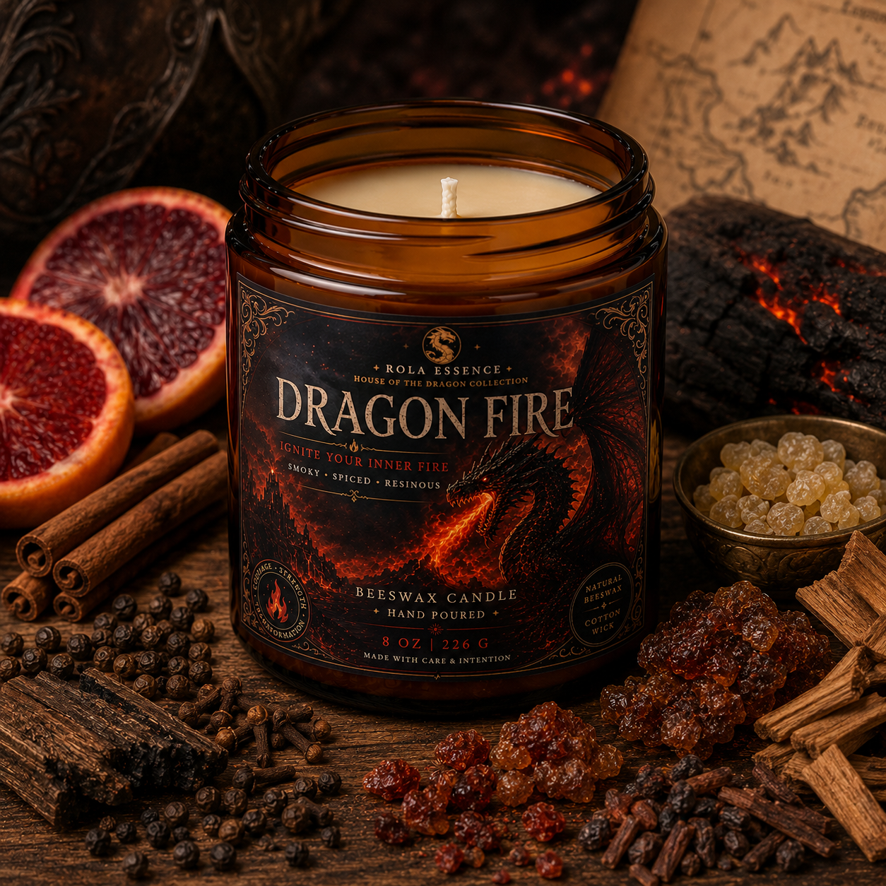 Dragon Fire Candle