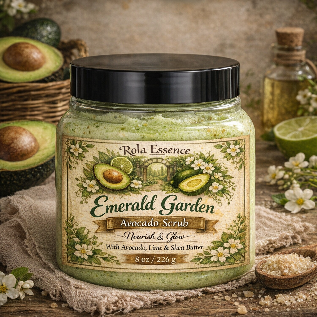 Emerald Garden Avocado Scrub - Polish • Nourish • Glow
