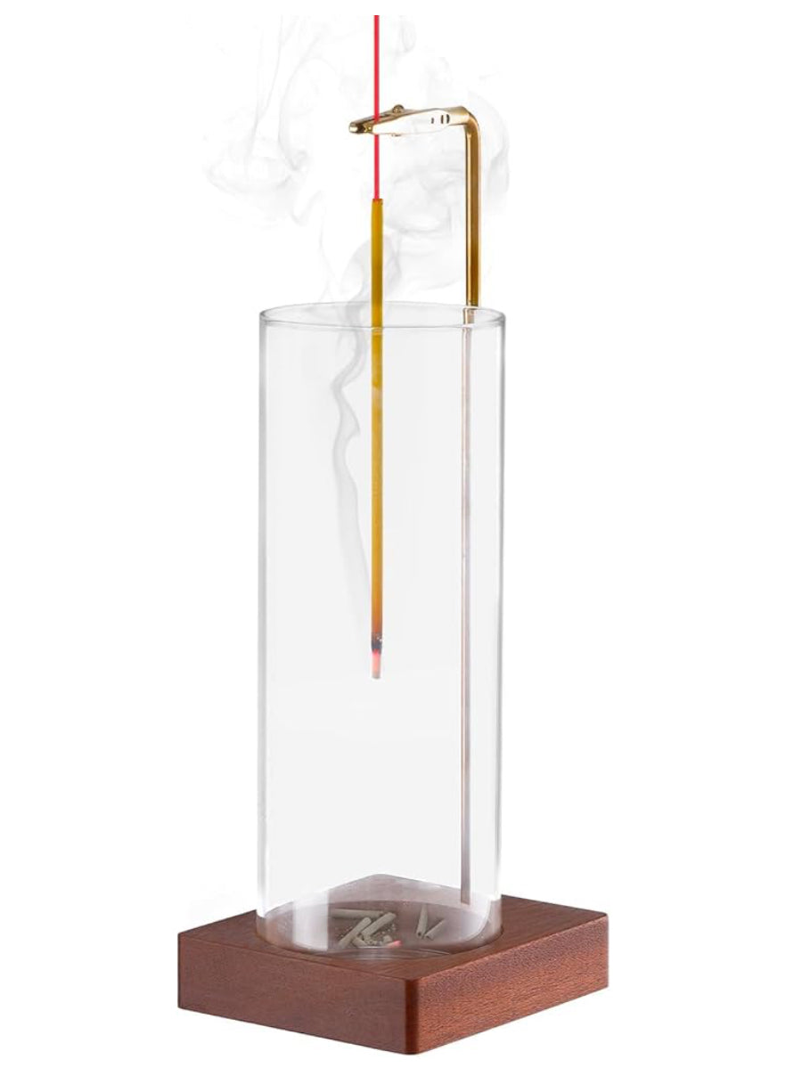 Glass Cloche Incense Holder