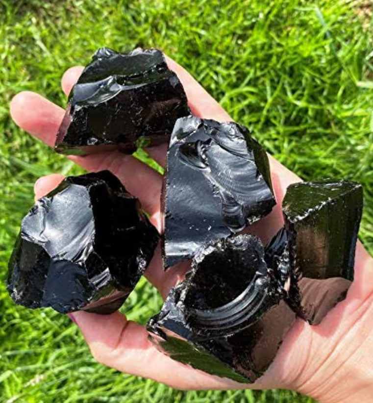 Black Obsidian Crystal — Stone of Truth, Protection & Deep Grounding