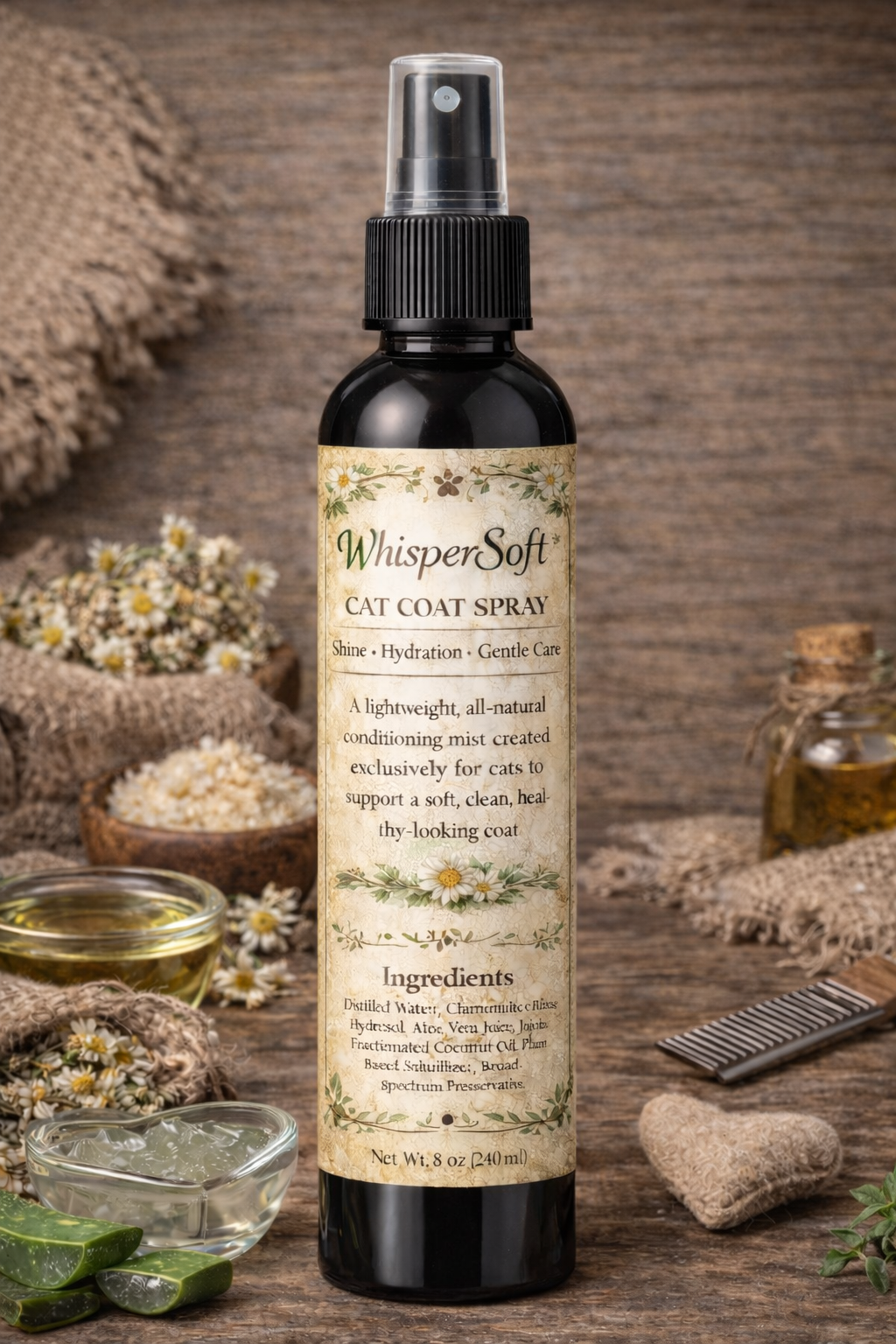 WhisperSoft - Cat Coat Conditoning & Deodorizing Spray