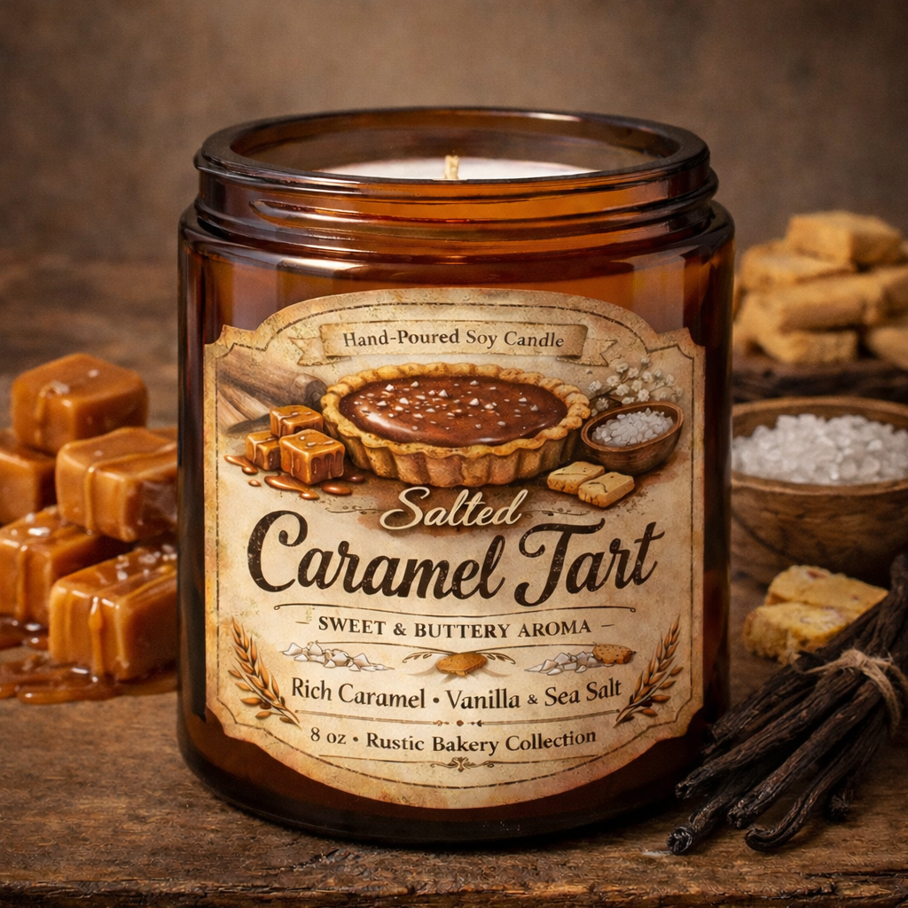 Salted Caramel Tart Candle