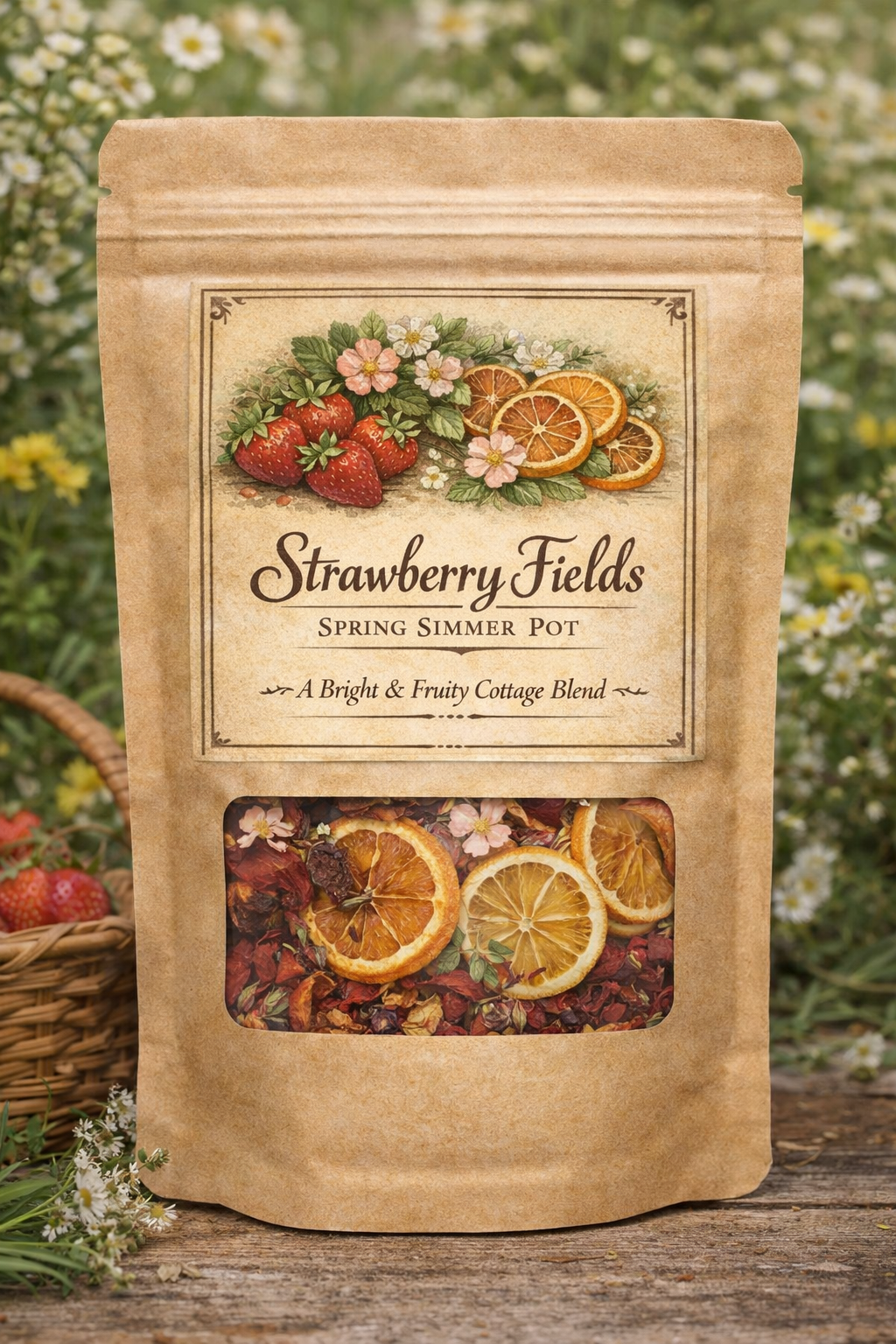 Strawberry Fields Spring Simmer Pot