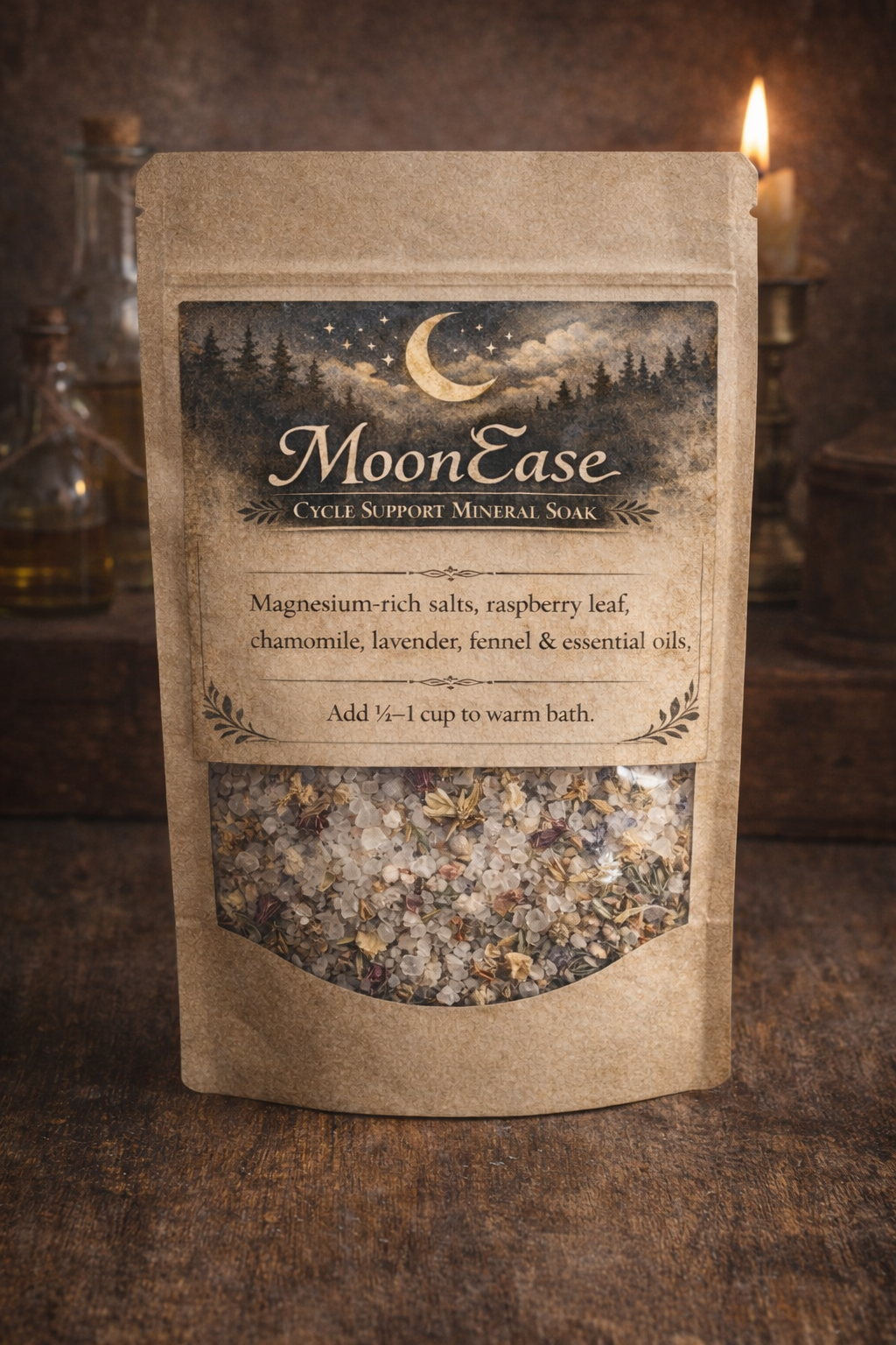 MoonEase - PMS Cycle Support Mineral Soak Deep Relief for Body & Heart