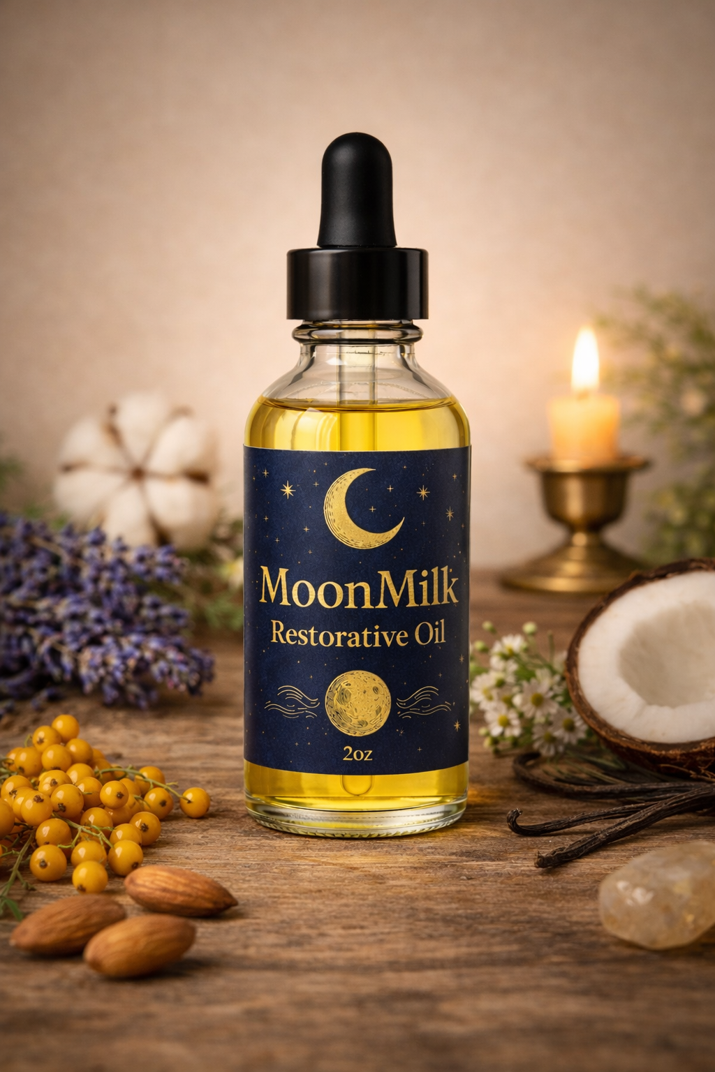 MoonMilk Restorative Face Oil - Ultra Hydrating, Protecting, & Softening for all skin type
