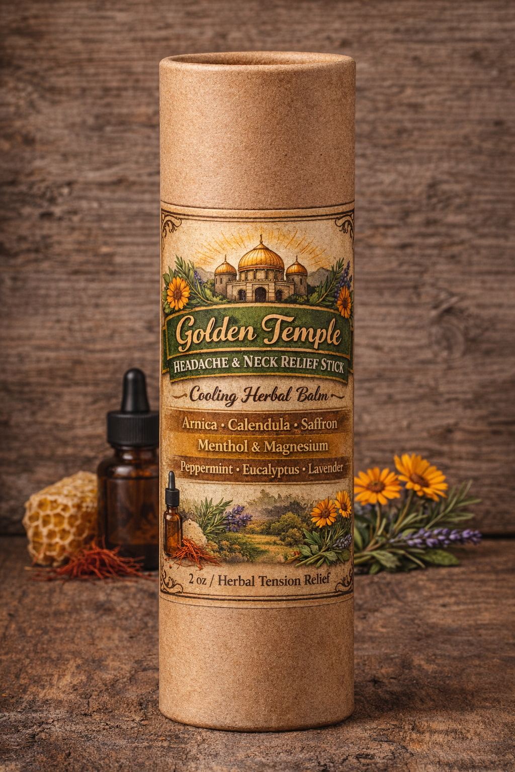 Golden Temple Headache & Neck Relief Stick