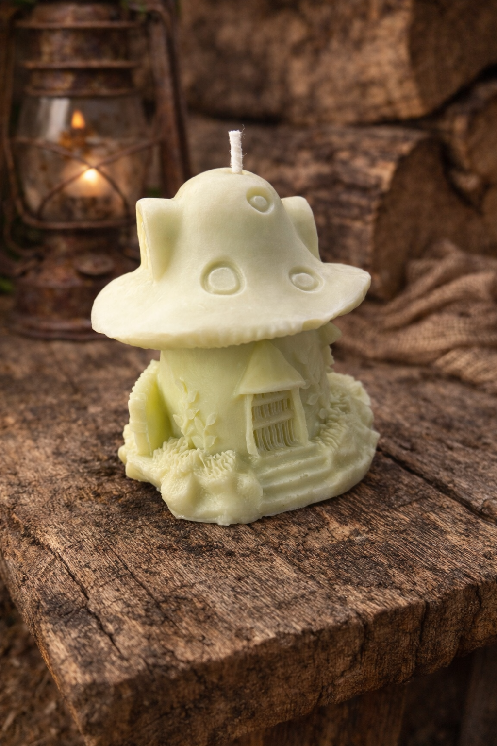 Toadstool Hearth Candle