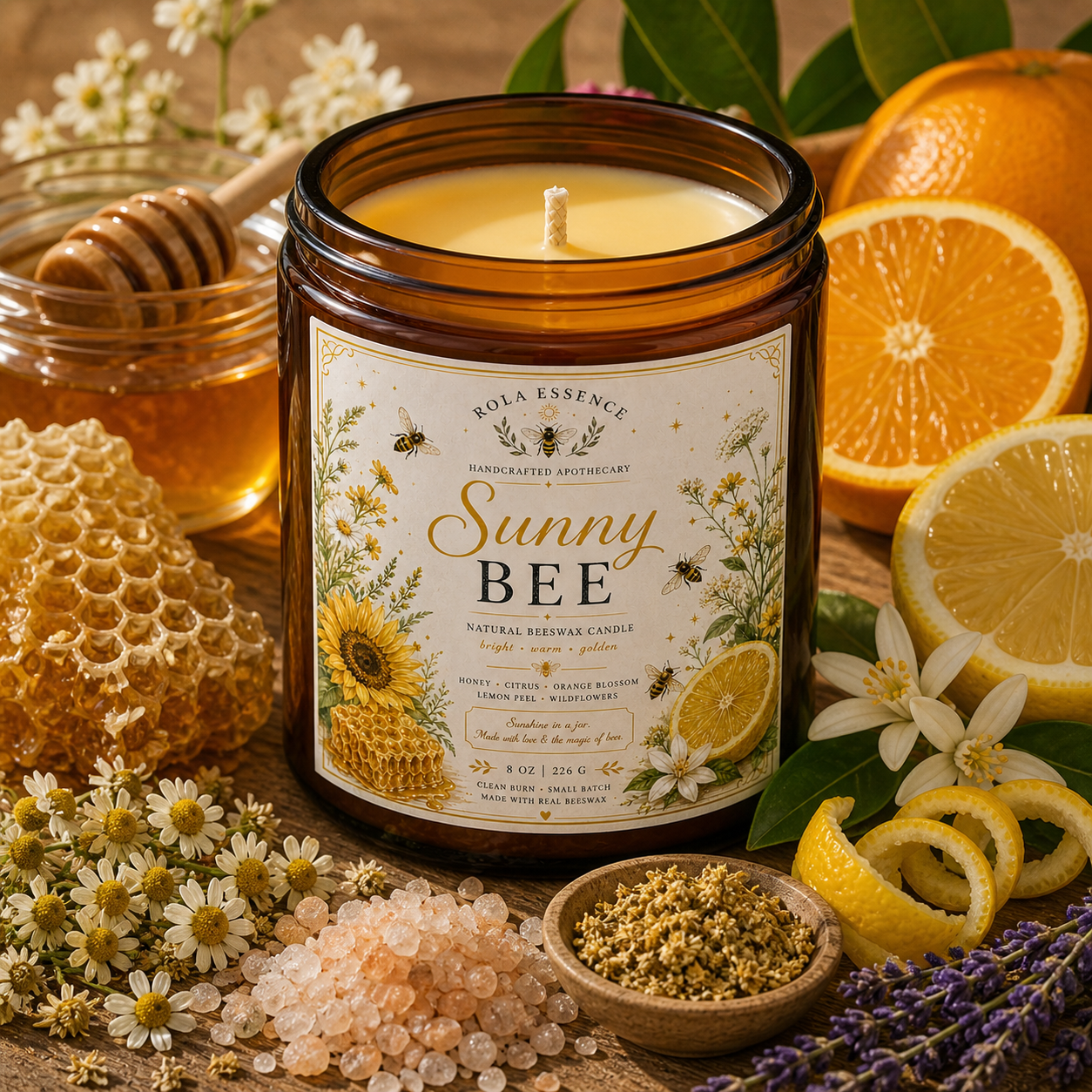 Sunny Bee Candle