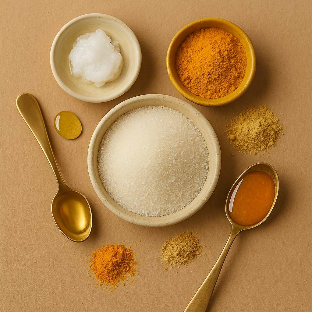 Golden Glow Turmeric Body Scrub - Illuminating, Improving Discoloration, Healing
