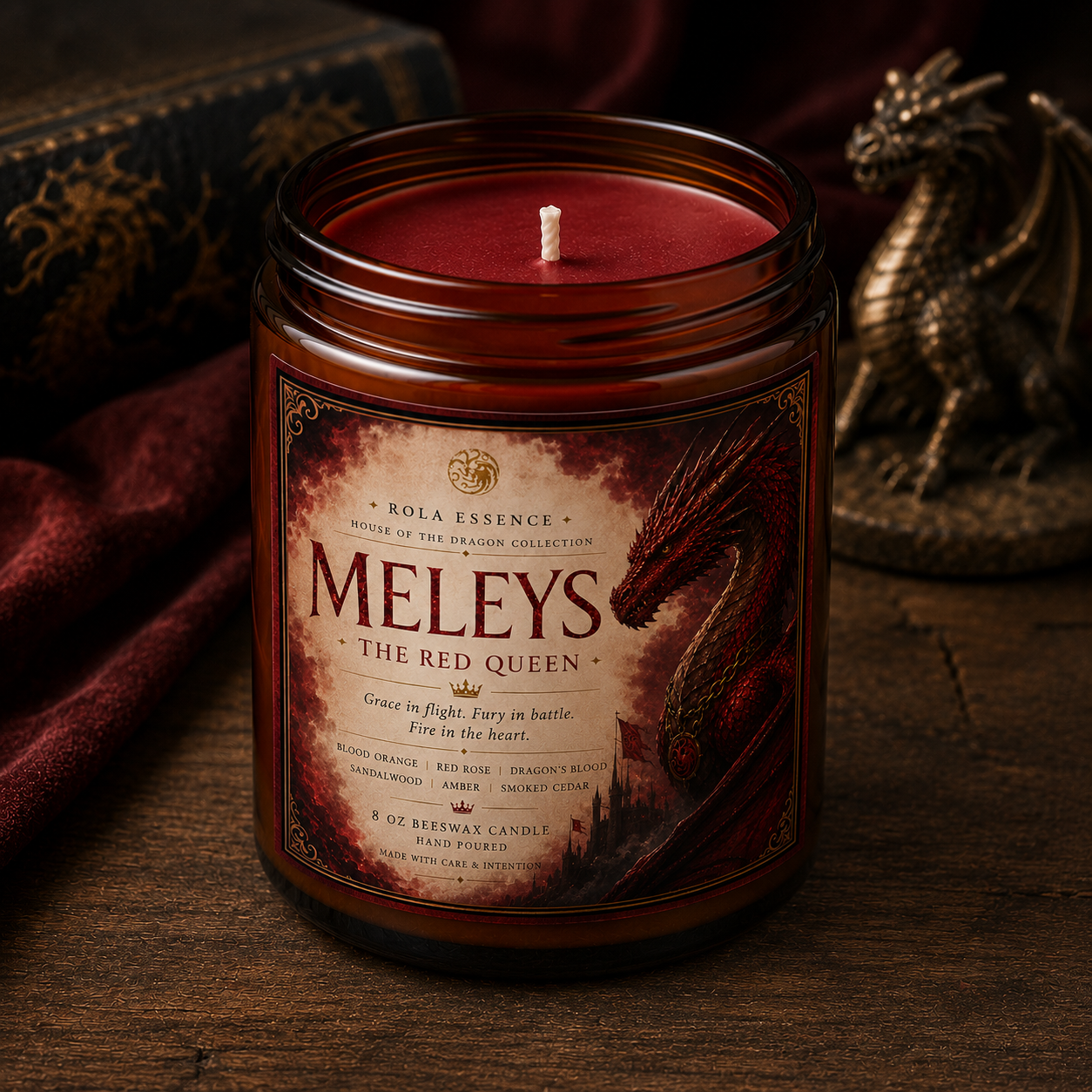 Meleys: The Red Queen Candle