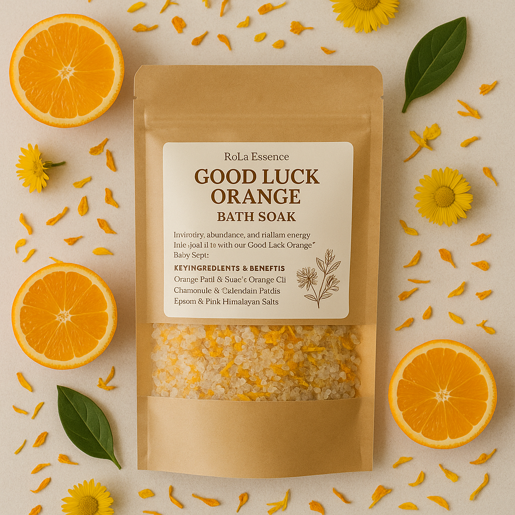 Good Luck Orange Bath Soak - Luck Bringing, Radiance Invoking, Citrus Lifting