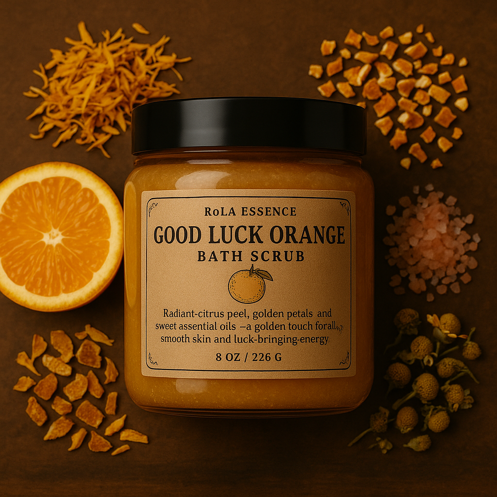 Good Luck Orange Bath Scrub - Energizing, Brightening, & Prosperity Producing