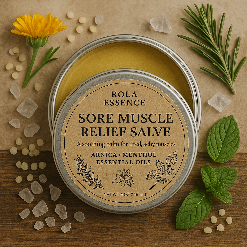 Sore Muscle Relief Balm - Calming, Pain Reducing, Inflammation Relief