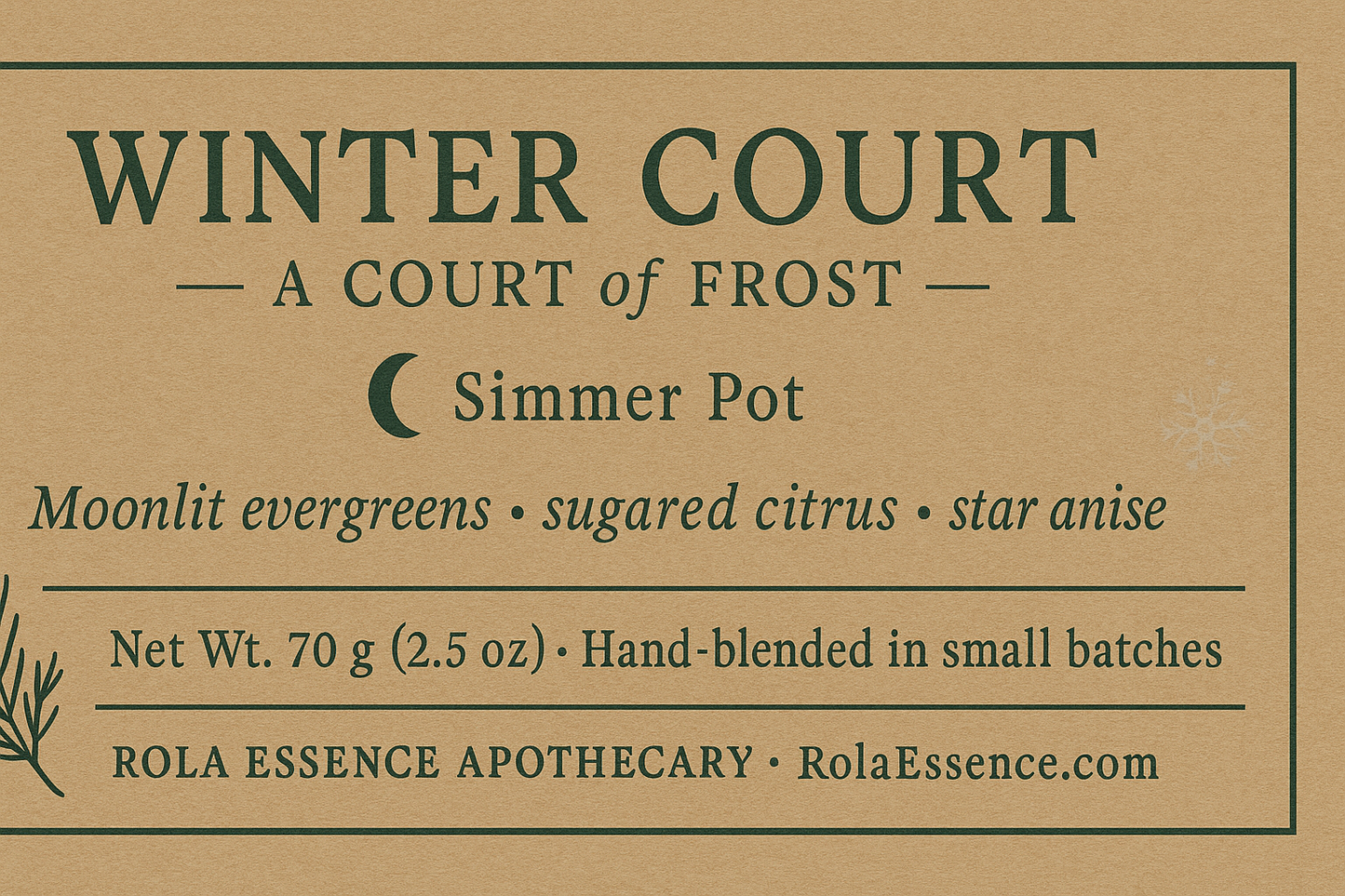 Winter Court Simmer Pot