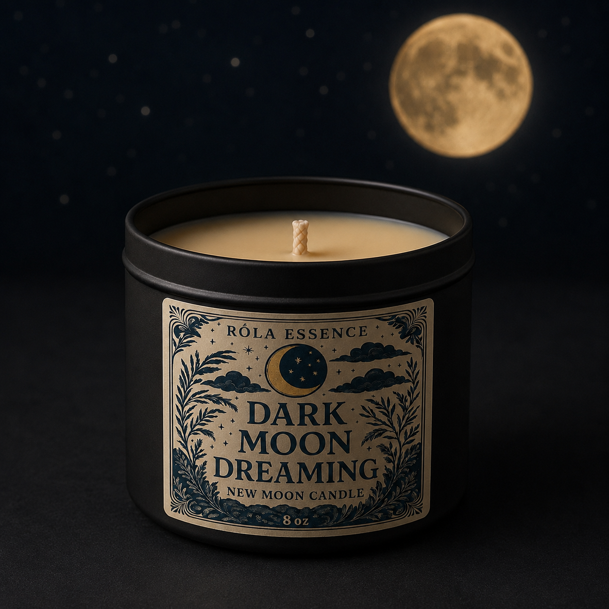 Dark Moon Dreaming – New Moon Candle