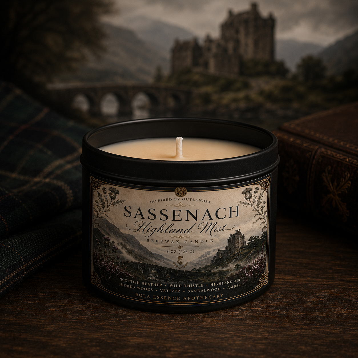 Sassenach Highlander Mist Candle