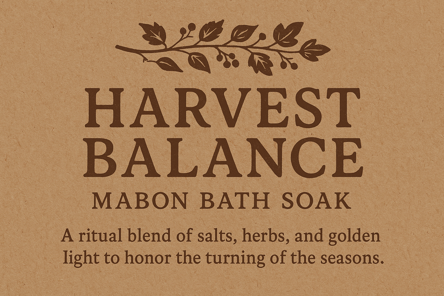 Harvest Balance – Mabon Bath Soak
