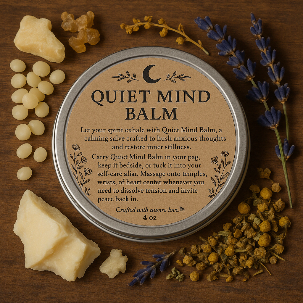 Quiet Mind Balm - Calming, Relaxation Inducing, & Peaceful