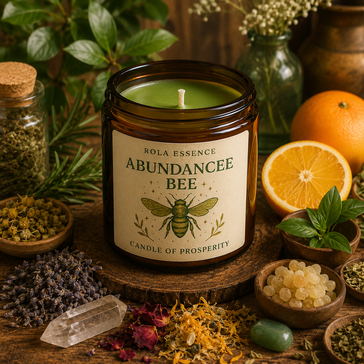 Abundance Bee – Candle of Prosperity