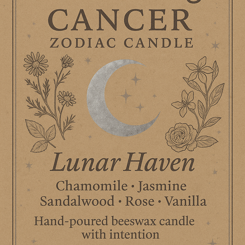 Cancer Zodiac Candle — Lunar Haven