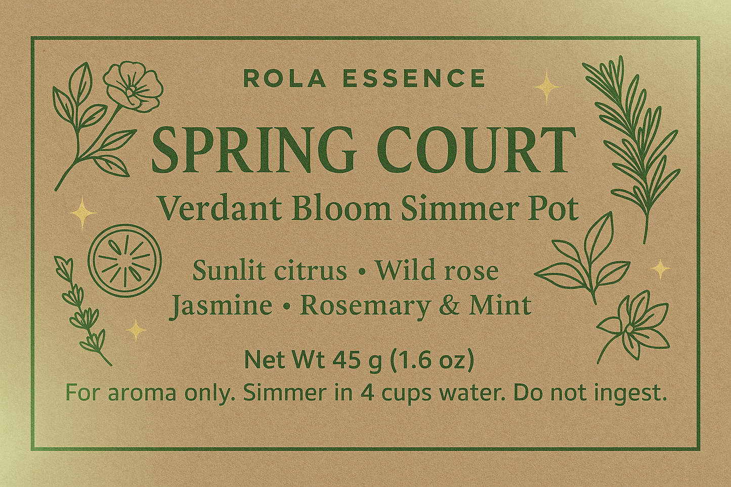 Spring Court — Verdant Bloom Simmer Pot