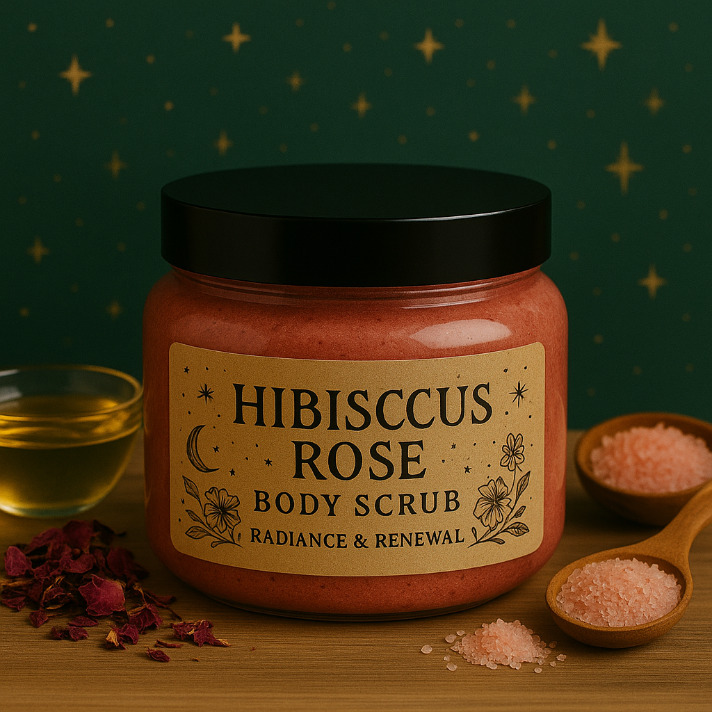 Hibiscus Rose Body Scrub – Radiance,Renewal, & Skin Polishing