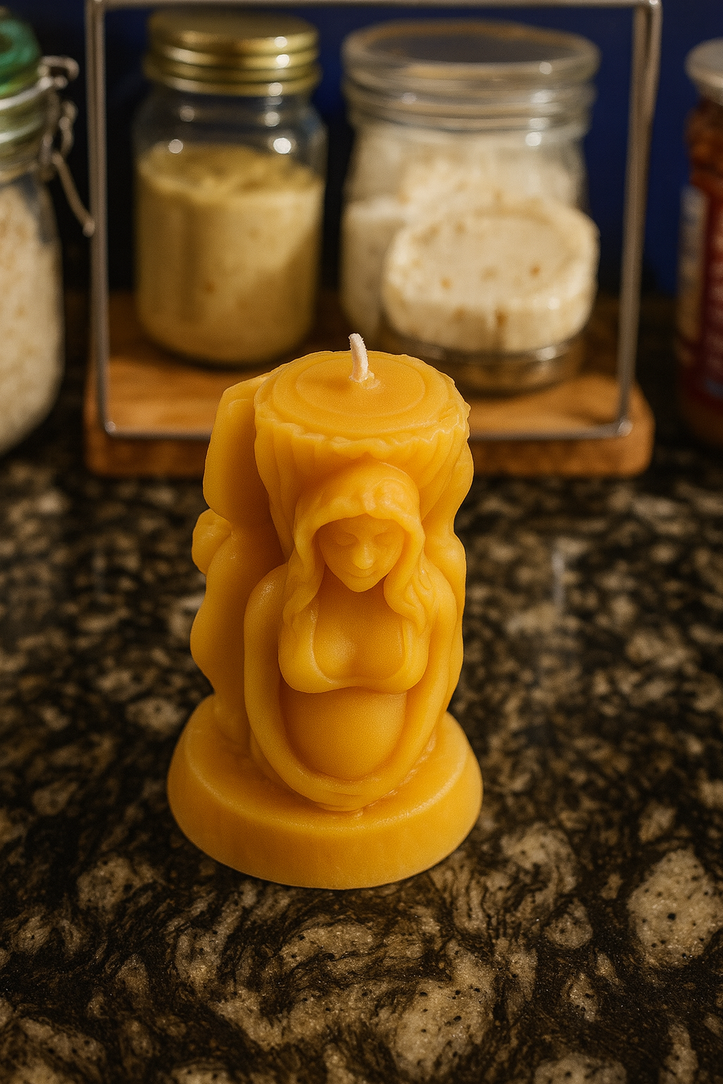 The Triple Flame Goddess Candle