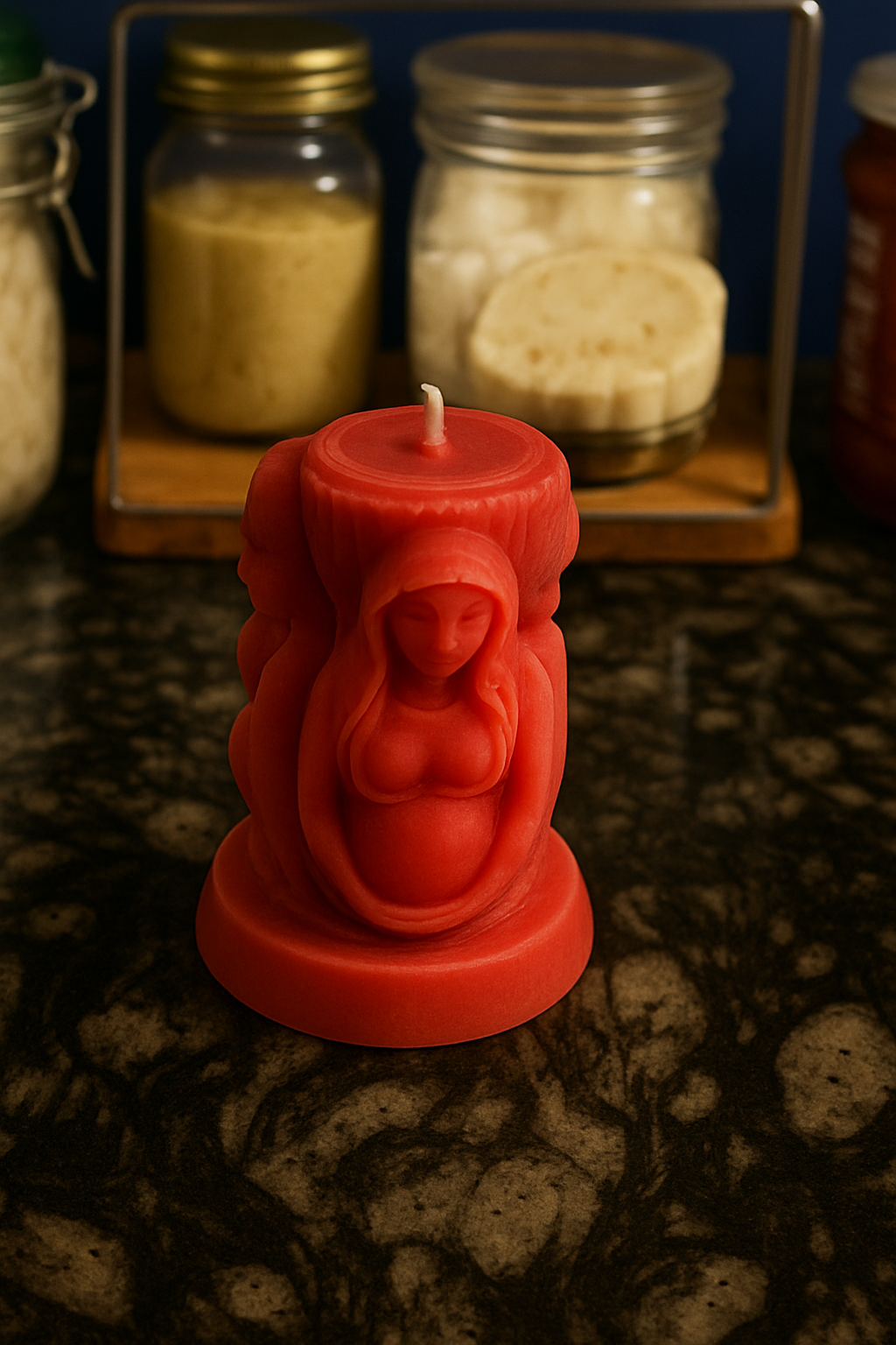 The Triple Flame Goddess Candle