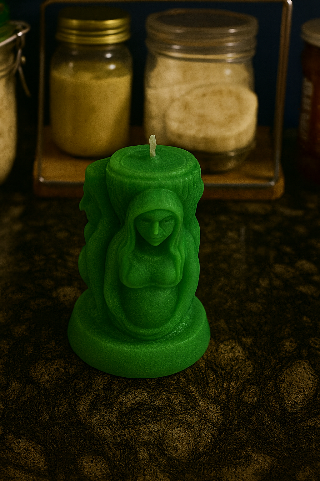 The Triple Flame Goddess Candle