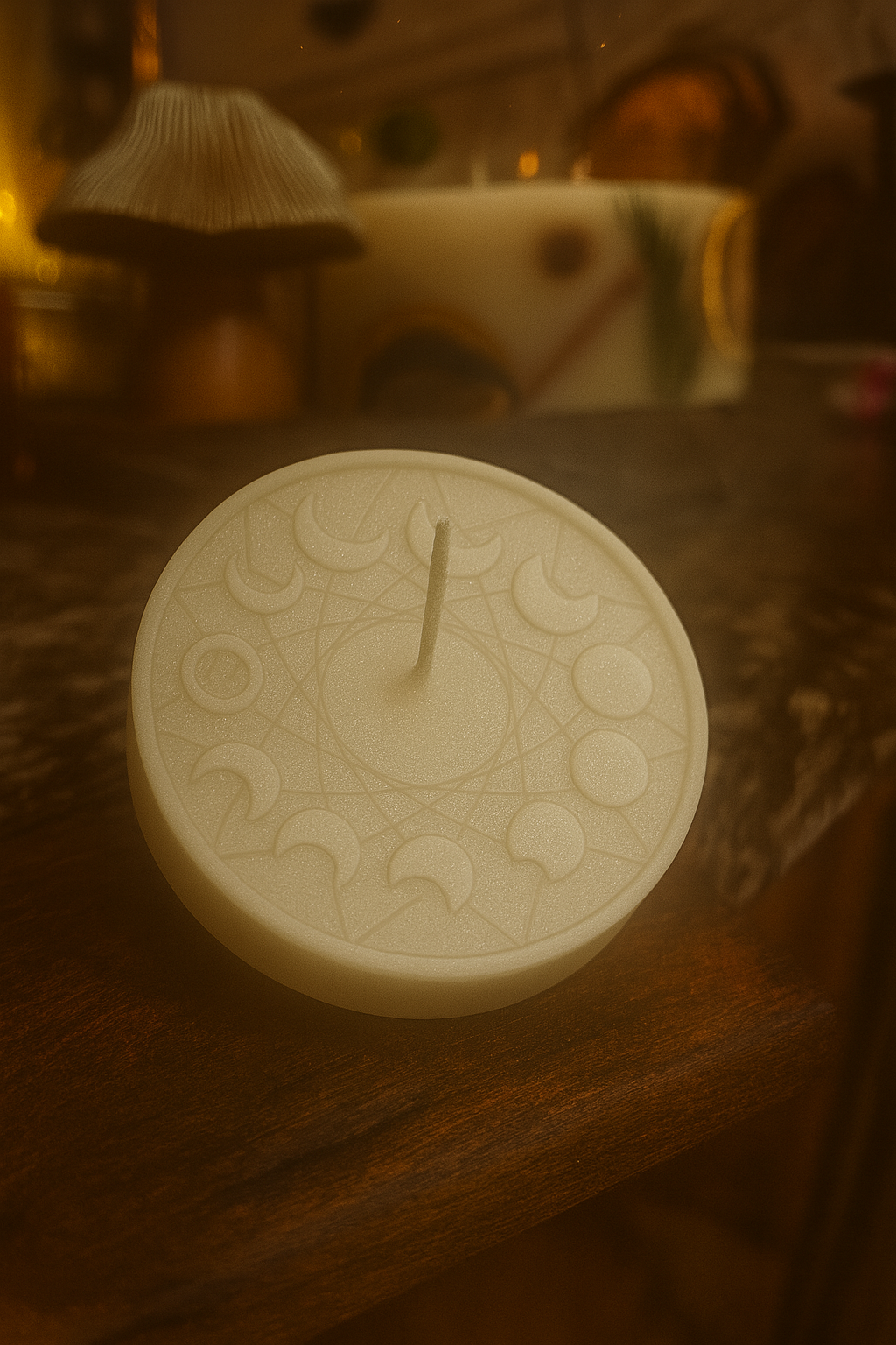 Moon’s Whisper – Moon Phases Beeswax Candle