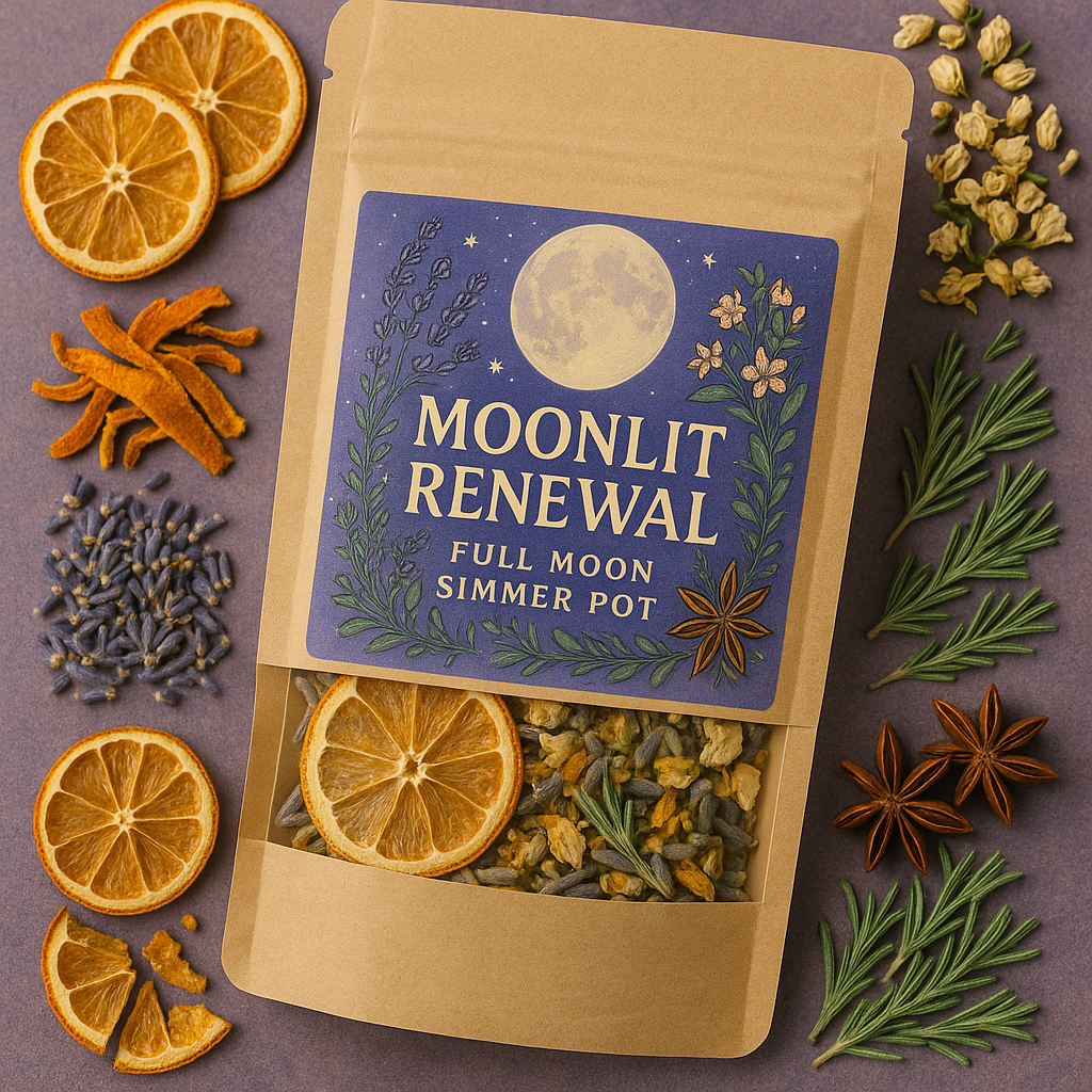 Moonlit Renewal – Full Moon Simmer Pot