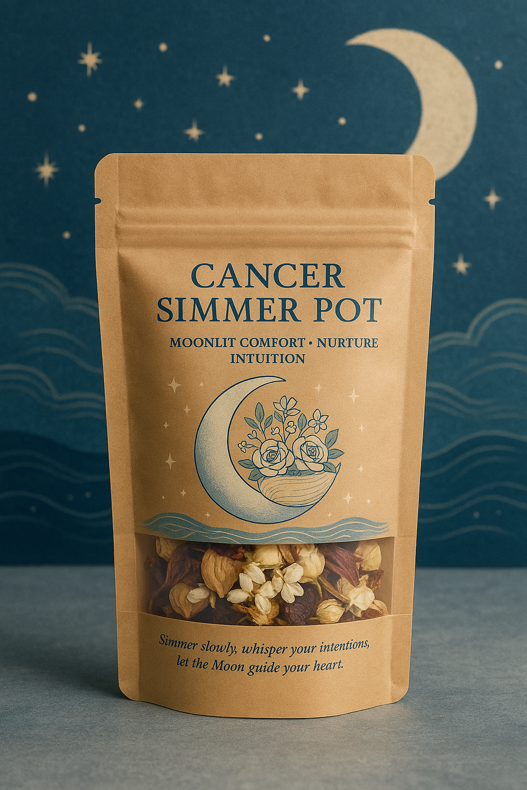 Cancer Simmer Pot — Moonlit Comfort