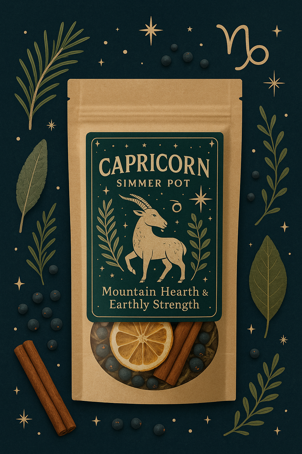 Capricorn Simmer Pot – Mountain Hearth & Earthly Strength