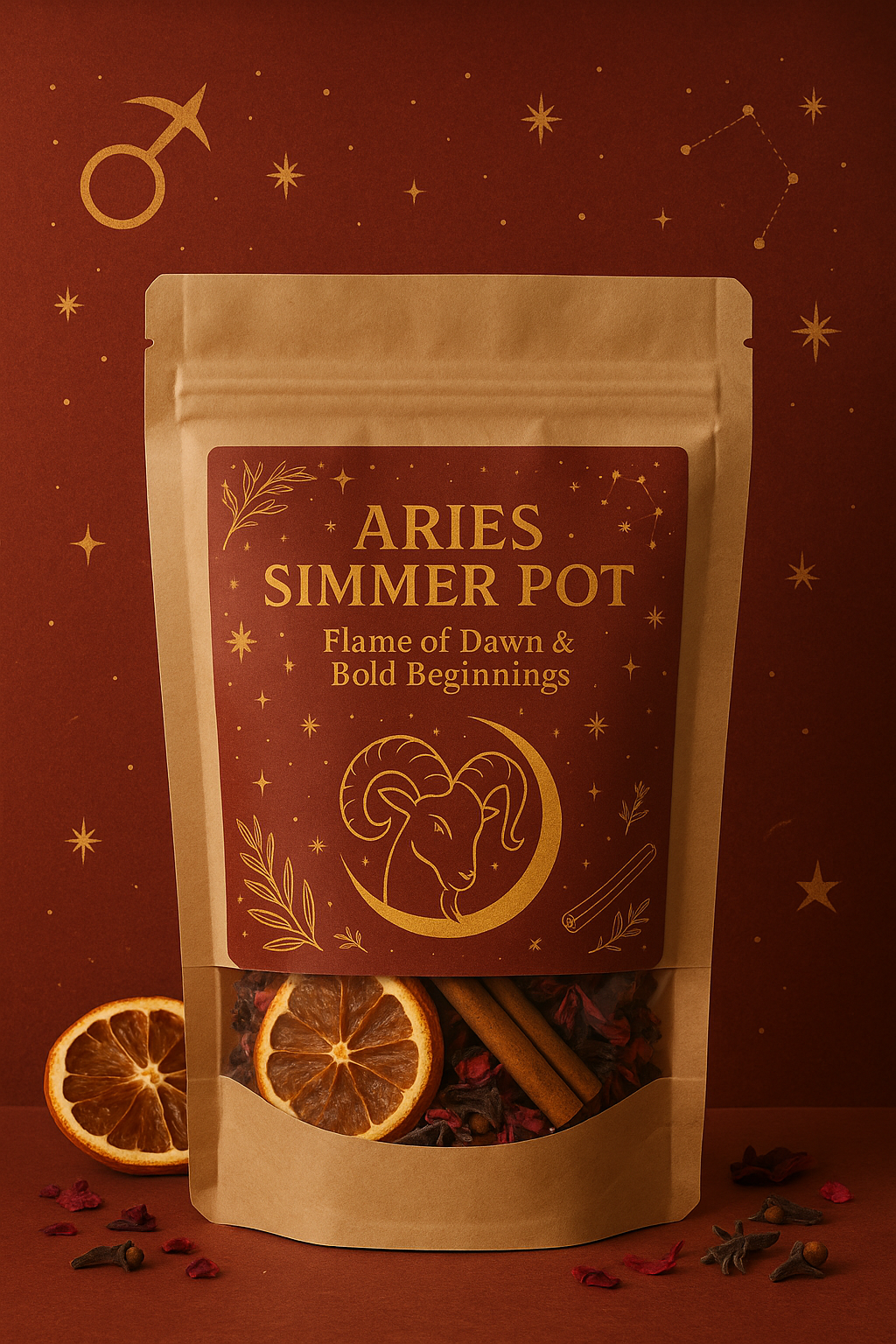Aries Simmer Pot – Flame of Dawn & Bold Beginnings