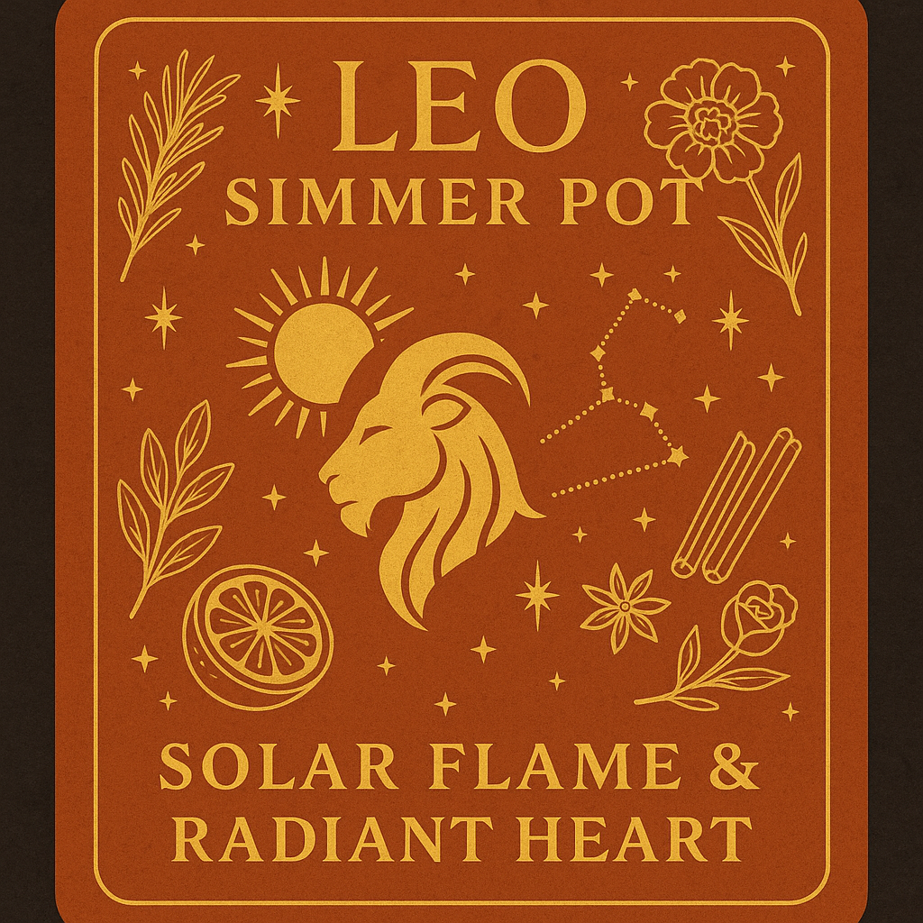 Leo Simmer Pot – Solar Flame & Radiant Heart