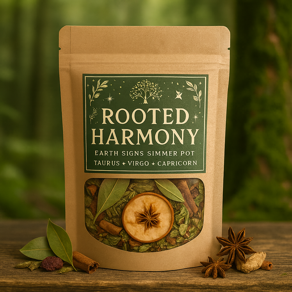 Rooted Harmony – Earth Signs Zodiac Simmer Pot • Capricorn • Taurus • Virgo