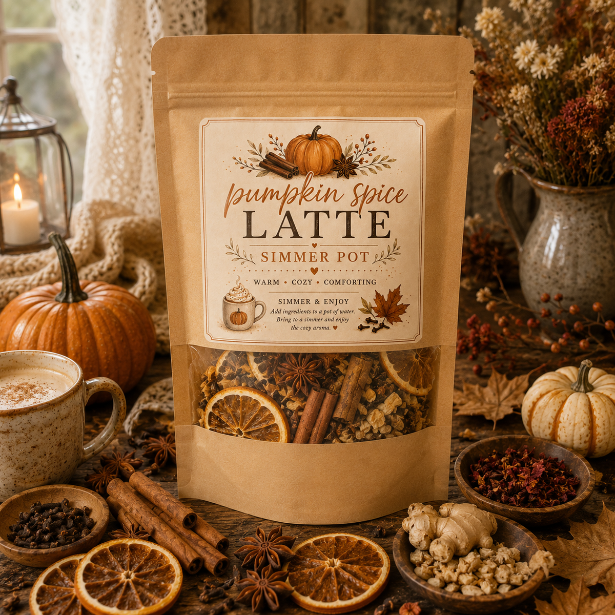 Pumpkin Spice Latte Simmer Pot