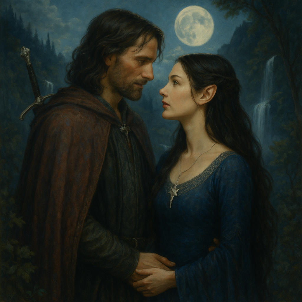 Evenstar’s Promise – The Love of Aragorn and Arwen Candle